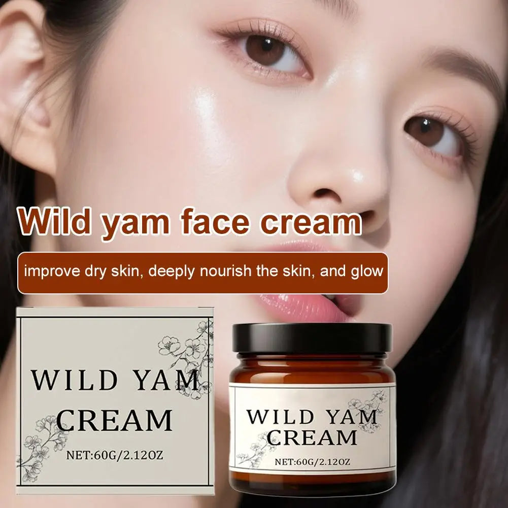 Wild Yam Cream Moisturizing Face Body Lotion Care Even Luminous Skin