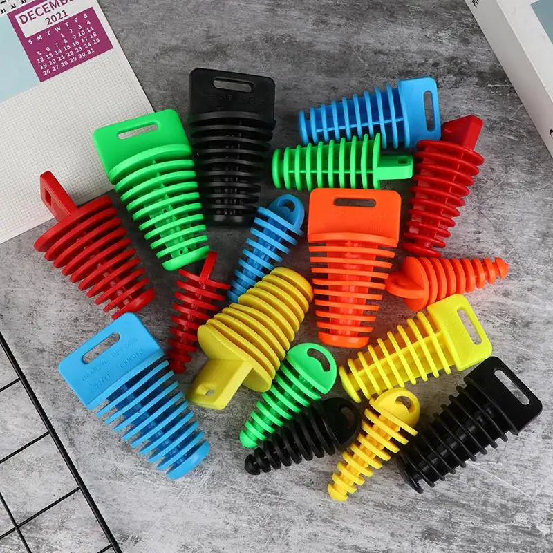Universal Motorcycle Exhaust Wash Plug – Silicone Pipe Protector