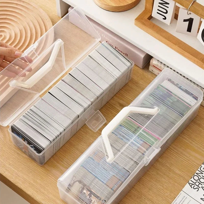 Transparent Idol Photo Storage Case Plastic Kpop Albums Photocards