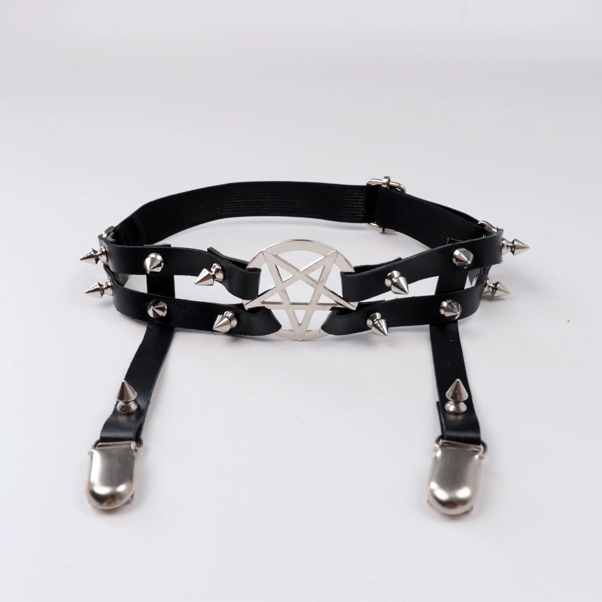 UYEE Leg Strap Garter Belt Pentagram Thigh Harness Women Girls Goth