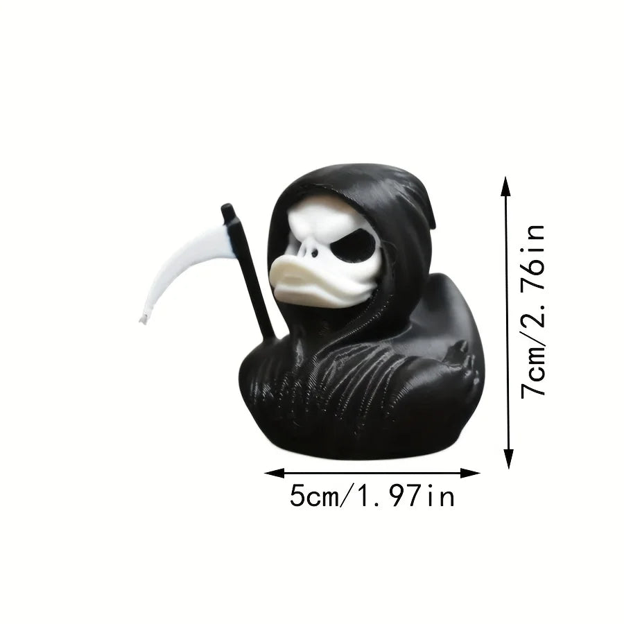 Grim Reaper Duck 3D Printed Scary Death Statue Suitable Home
