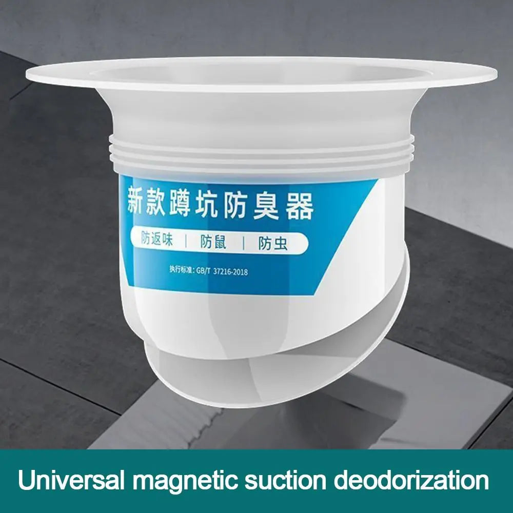 Anti-odor Squatting Pan Anti-smell Plug White Deodorize Anti-blocking