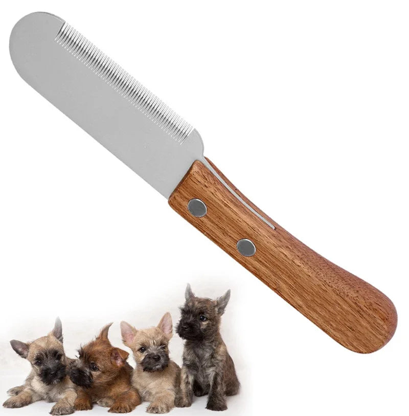Professional Pet Stripping Knife | Dog & Cat Grooming Tool