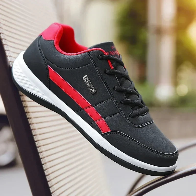 Men's Casual Lace-Up Sneakers – Breathable Cork Sole | Sizes 6–12