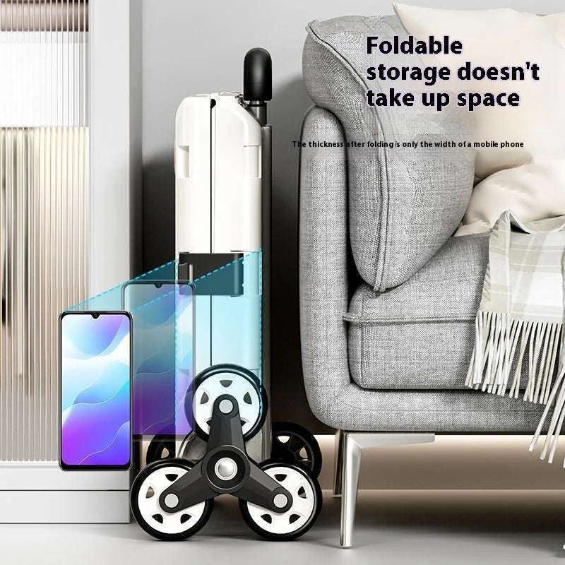Foldable Shopping Cart with Wheels | Lightweight Collapsible Trolley
