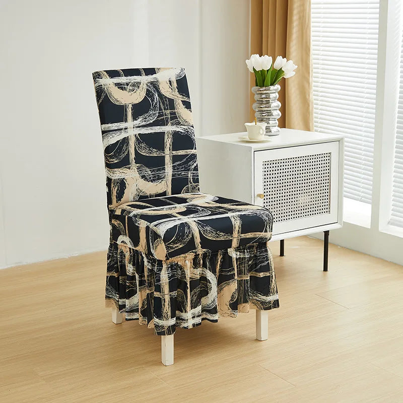 Ruched Spandex Stretch Chair Covers for Dining, Wedding & Banquet