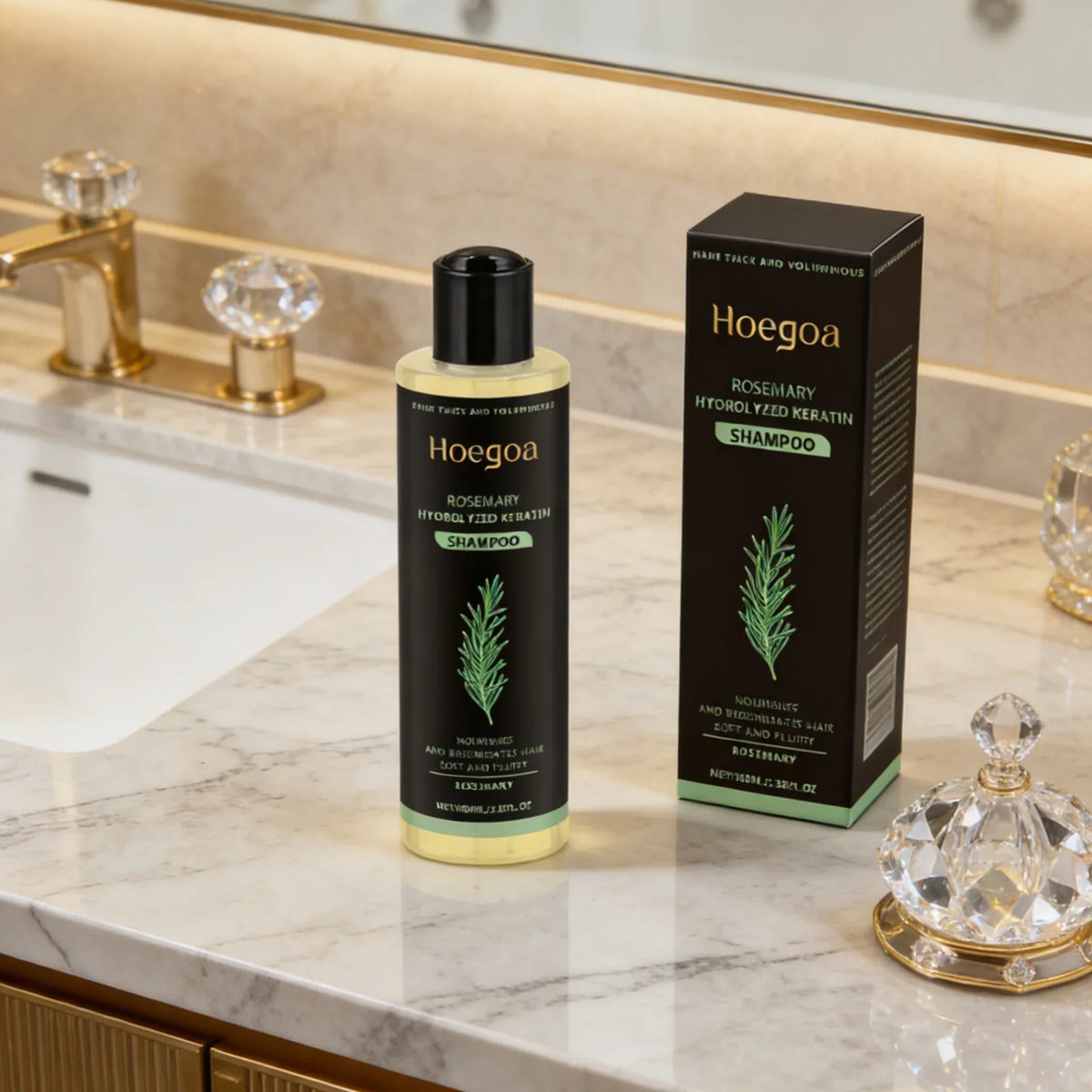 Hoegoa Rosemary Keratin Shampoo – Anti-Frizz & Hair Repair