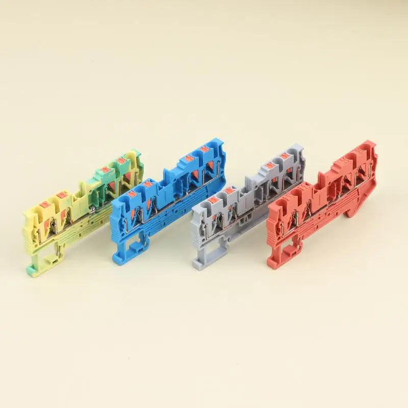 5-Pack PT2.5 QUATTRO Screwless Push-In Spring Terminal Block