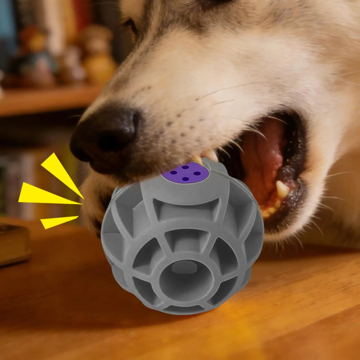 Squeaky Dog Ball – Durable Rubber Chew Toy for Puppies