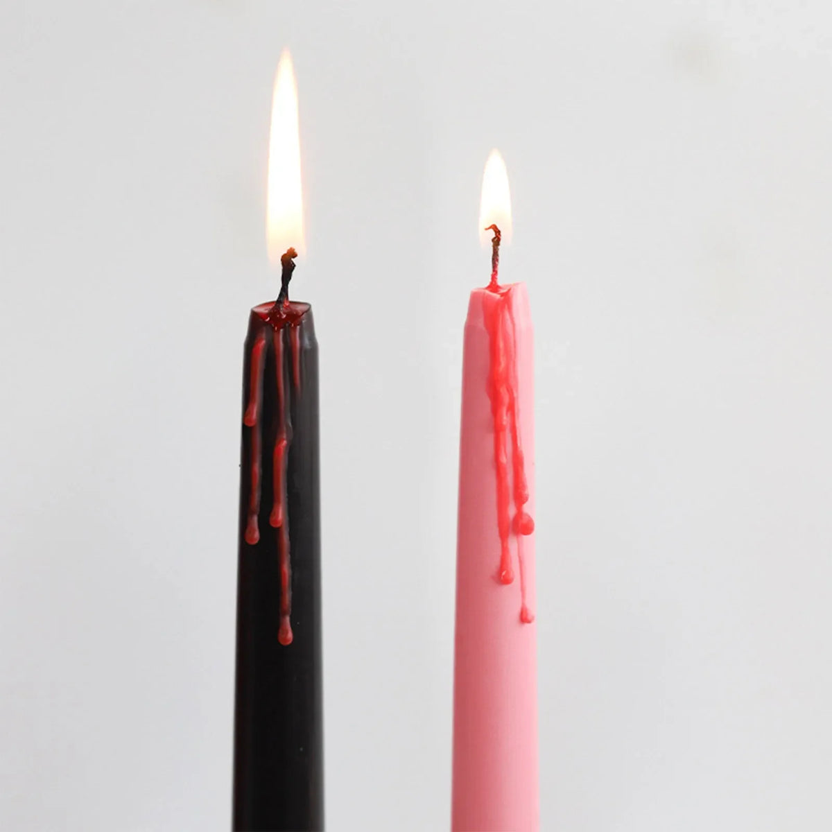 4-Pack Vampire Tears Gothic Taper Candles | Halloween Decor