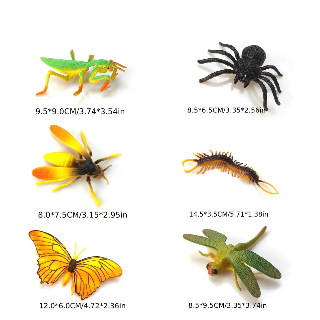 12 Realistic Fake Insects – Halloween & April Fool's Party Props