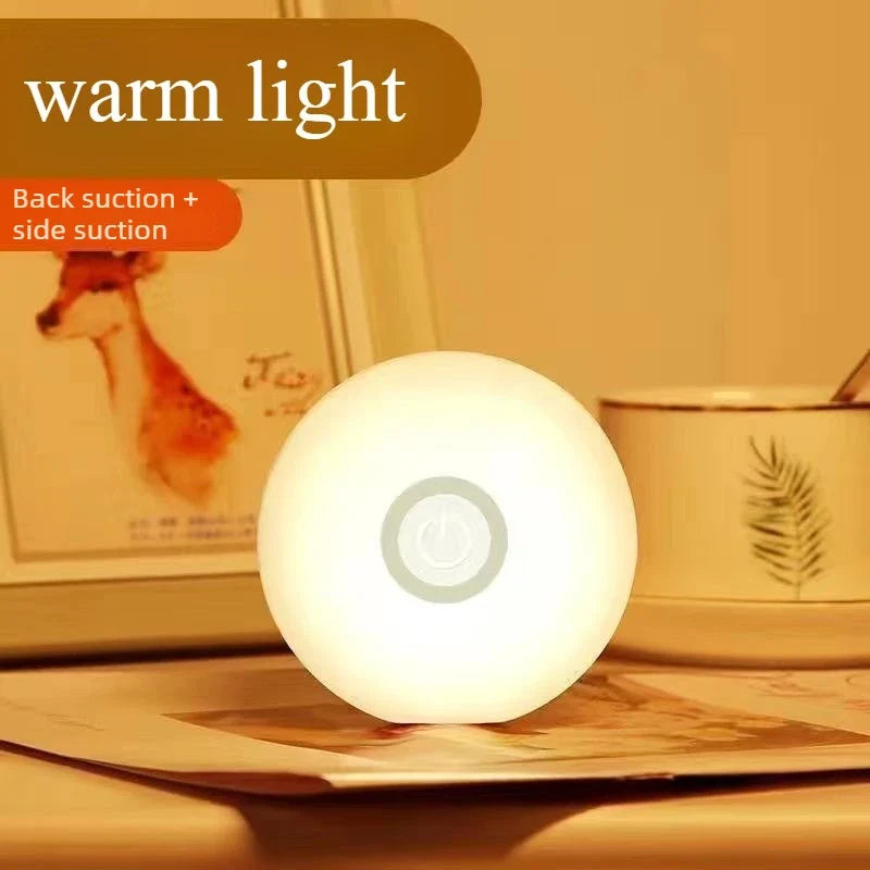 USB Rechargeable LED Night Light – Touch Sensor Magnetic Wall Lamp