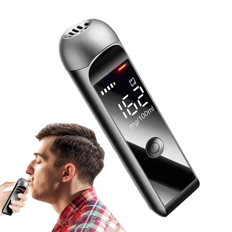 Pocket Breathalyzer Breath Alcohol Detector LED Display Tester Hand