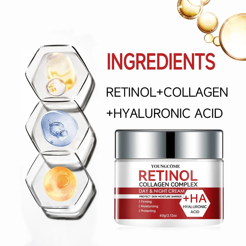 YOUNGCOME Retinol Collagen Face & Neck Skincare Set – 3 Pcs