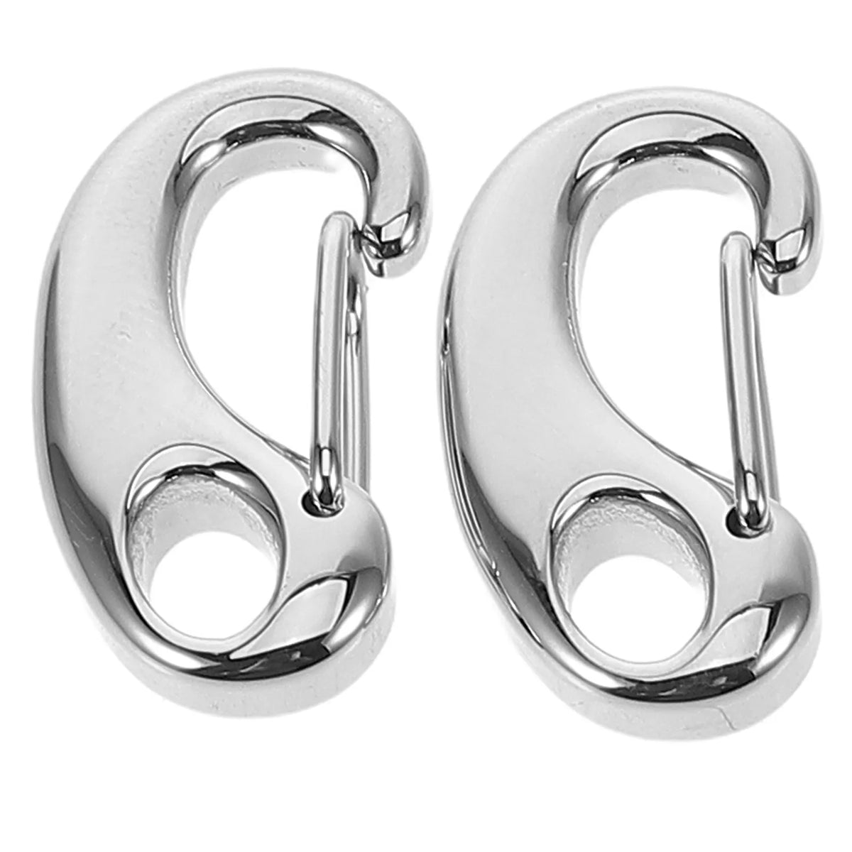 Lobster Clasps Stainless Steel Polished D Ring Snap Hooks DIY