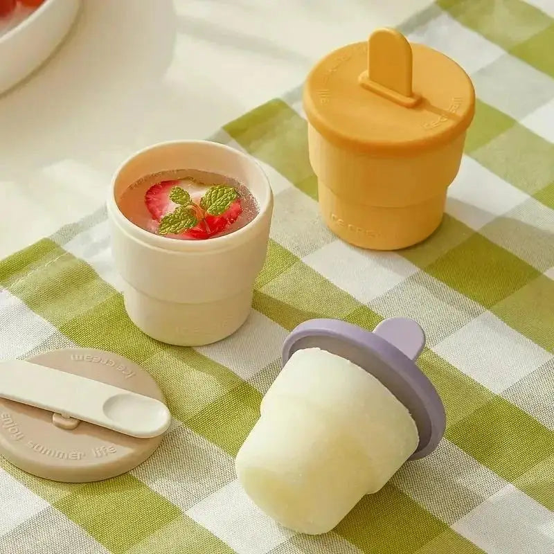 DIY Popsicle & Ice Cream Silicone Mold – Ice Cube Cup Maker