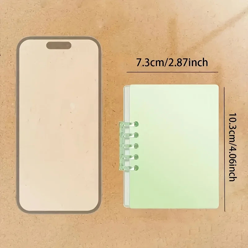 A7 Spiral Pocket Notebooks Set 3/8 Pcs – Lined & Elastic Closure