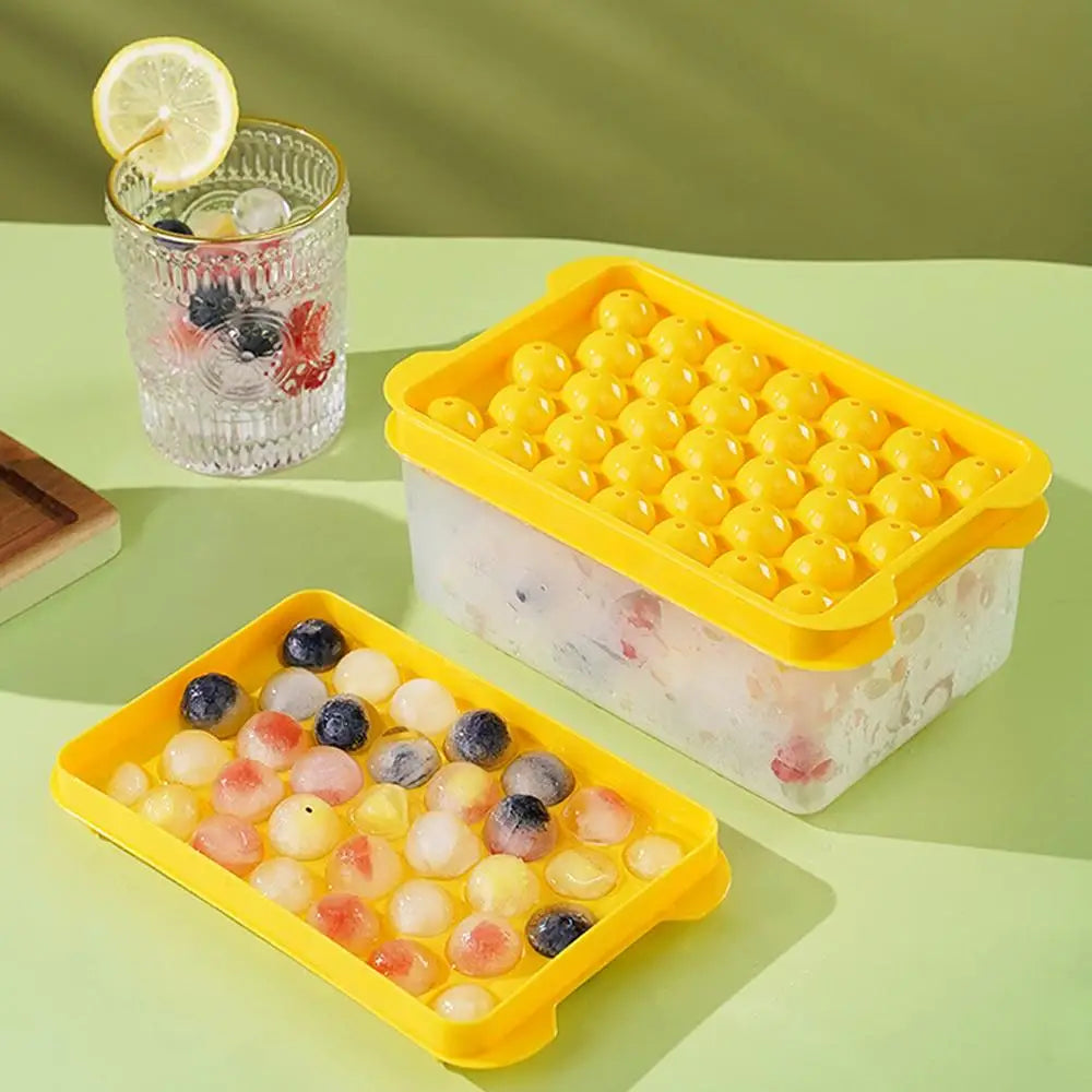 Large Capacity 3-Piece Ice Cube Tray Set – Easy Release Mold