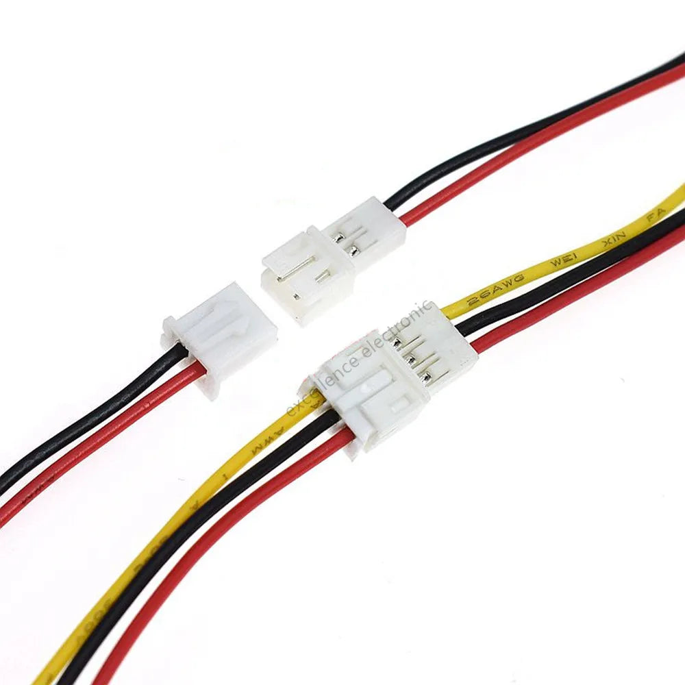5Pair Pitch Mini JST PH XH SM Male Female Plug Socket Terminal Wires