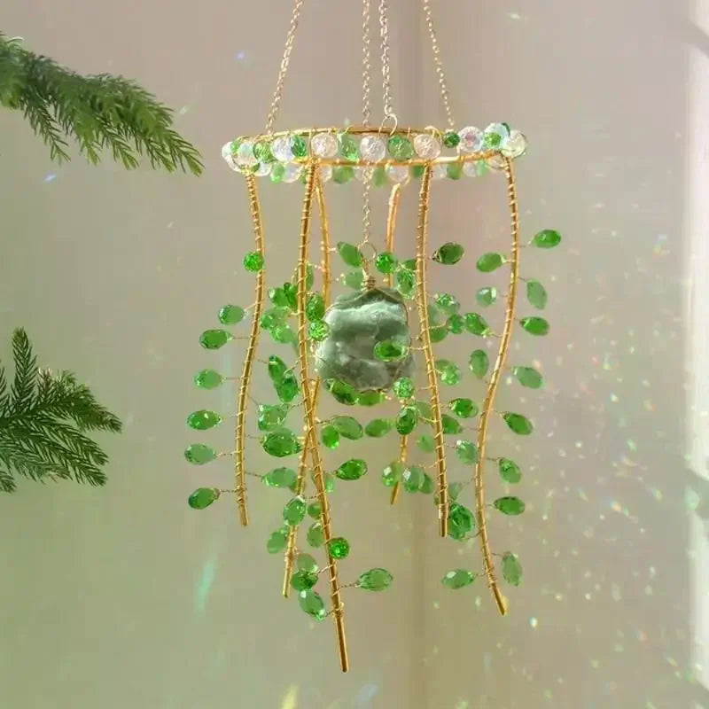 Crystal Wind Chime Handmade Rainbow Sun Catcher – Willow Decor