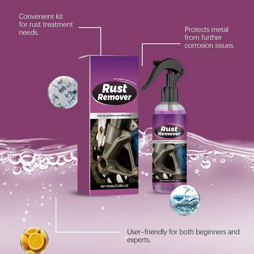 Metal Rust Remover Spray 100ml | Iron Converter for Car & Marine