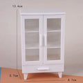 Miniature Dollhouse Cabinet Set with 20 Books | 1:6 & 1:12 Scale
