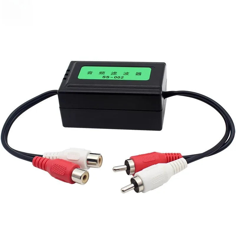 Car Audio Ground Loop Isolator – 3.5mm & RCA Noise Filter