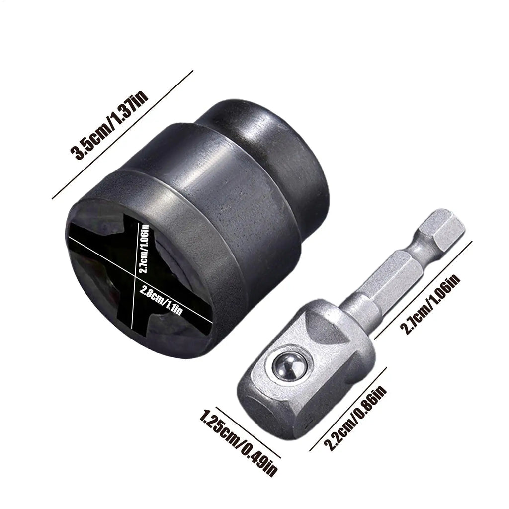Universal Scissor Car Jack Adapter | Heavy-Duty Drill Socket