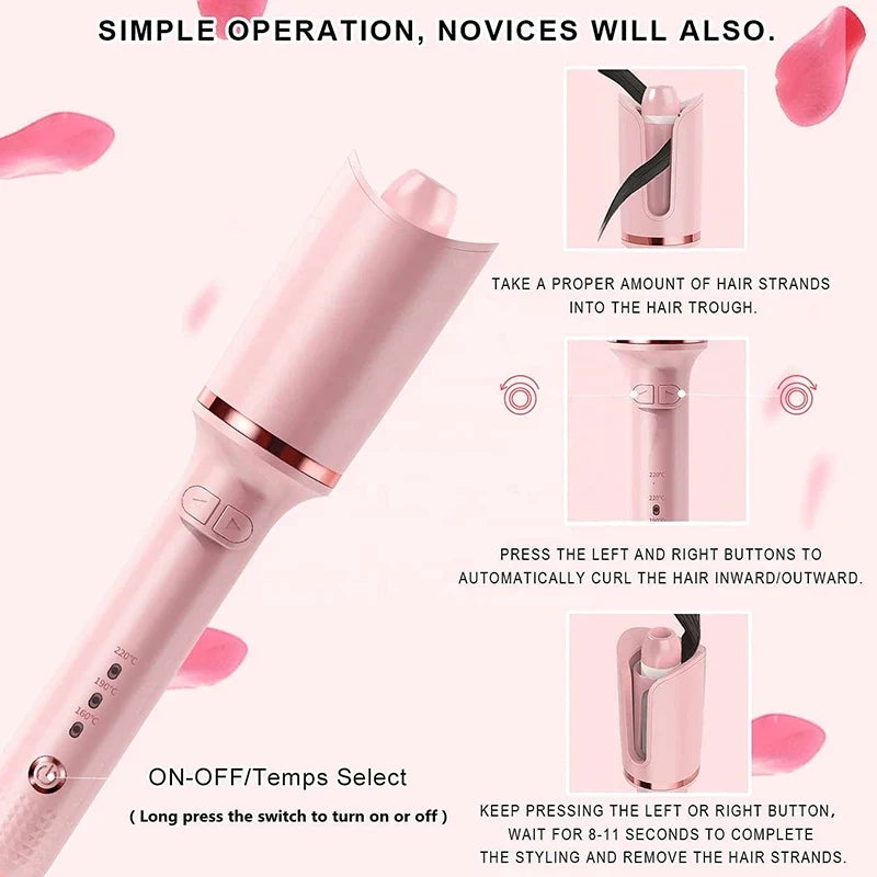 Ceramic Automatic Rotating Hair Curler | Salon-Style Curls