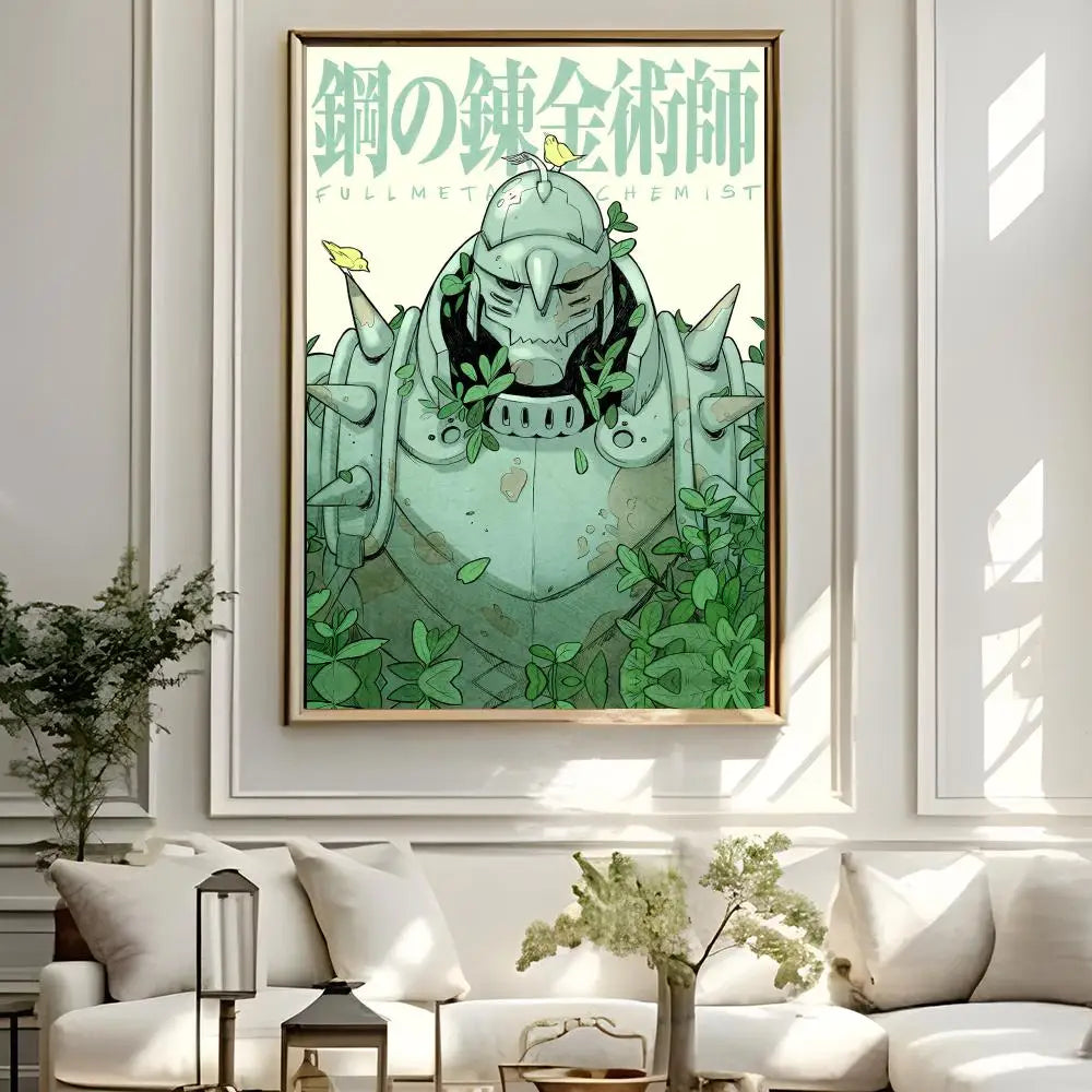 Fullmetal Alchemist Anime Poster – A4 HD Wall Art Print