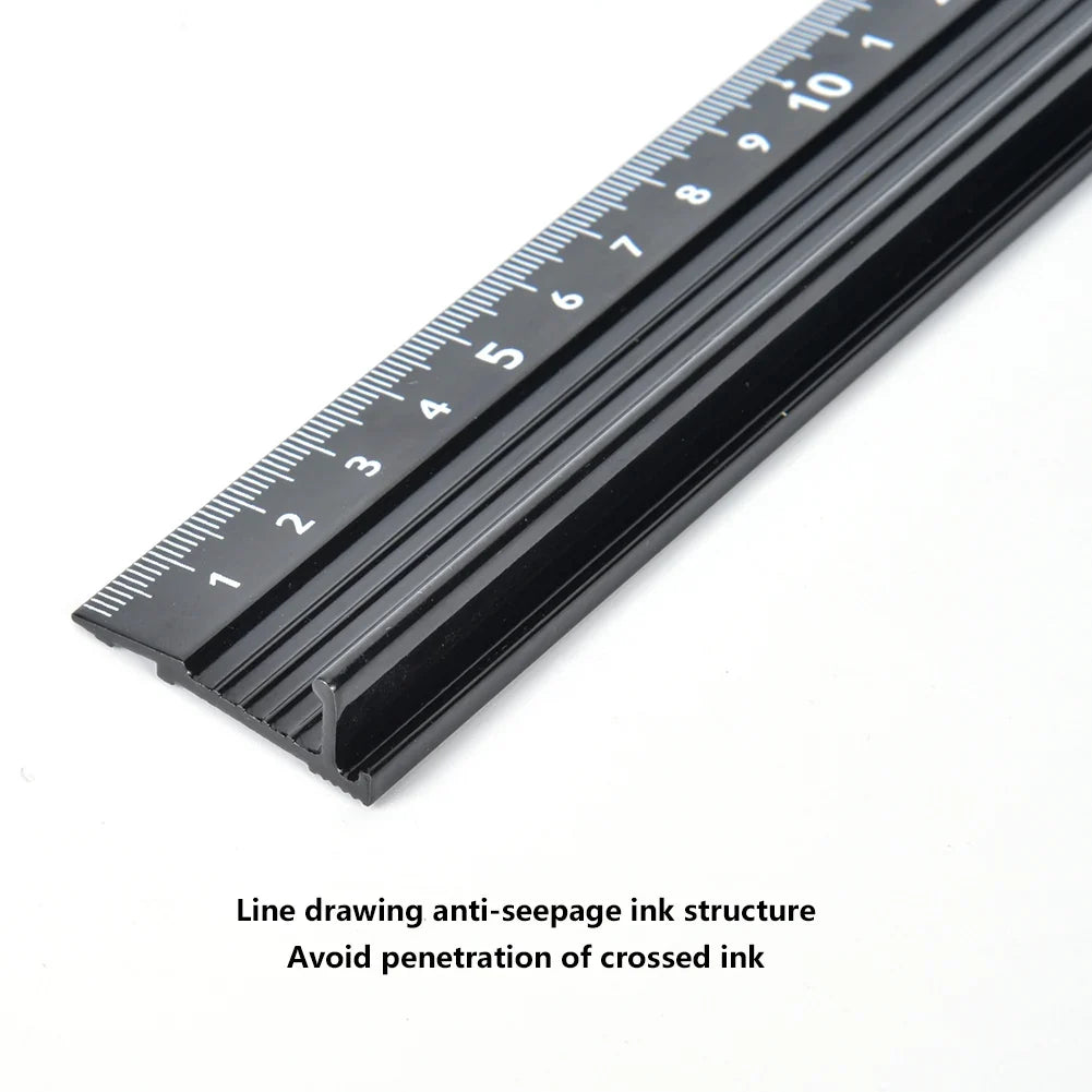 Cutting Ruler L Aluminum Alloy Measuring Tool Hardware Accessory