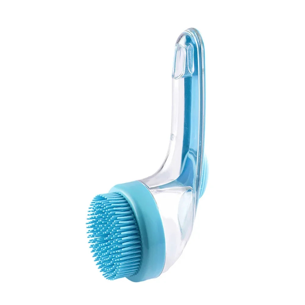 2-in-1 Shampoo Dispenser Scalp Massage Hair Brush
