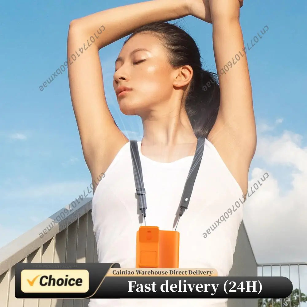 Car Clip Fan 199 Speeds 360 Rotation Rechargeable Wearable Belt Waist