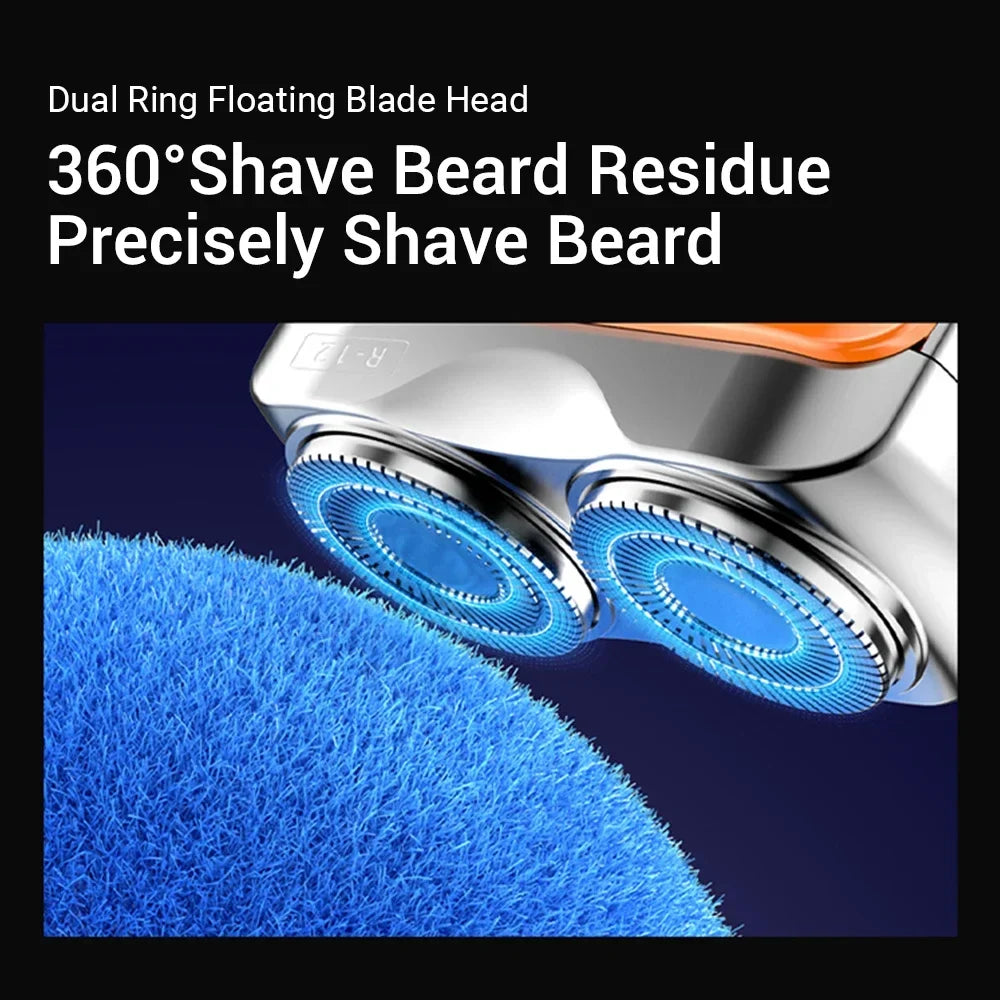 Hailicare Mini Electric Shaver for Men | Dual Blade Type-C