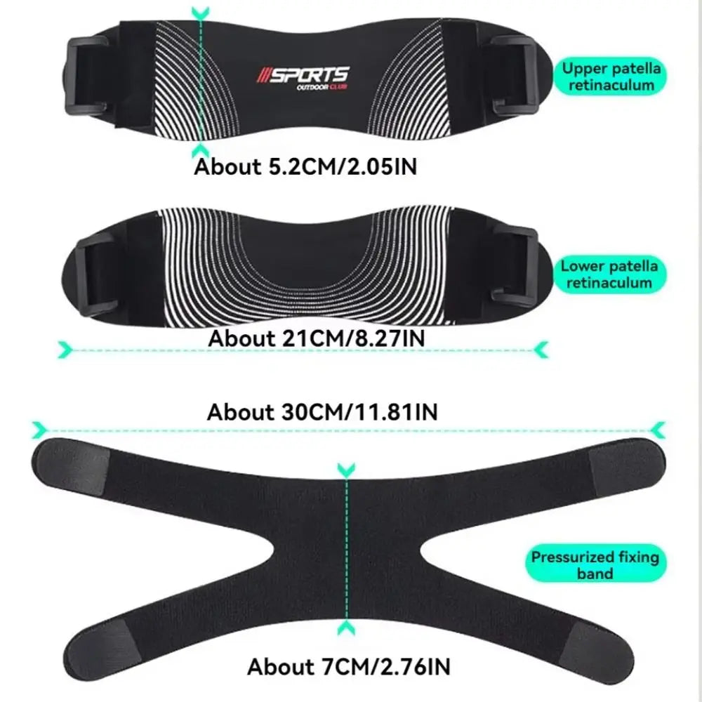 Adjustable Patella Knee Brace – Dual Silicone Pads & Support