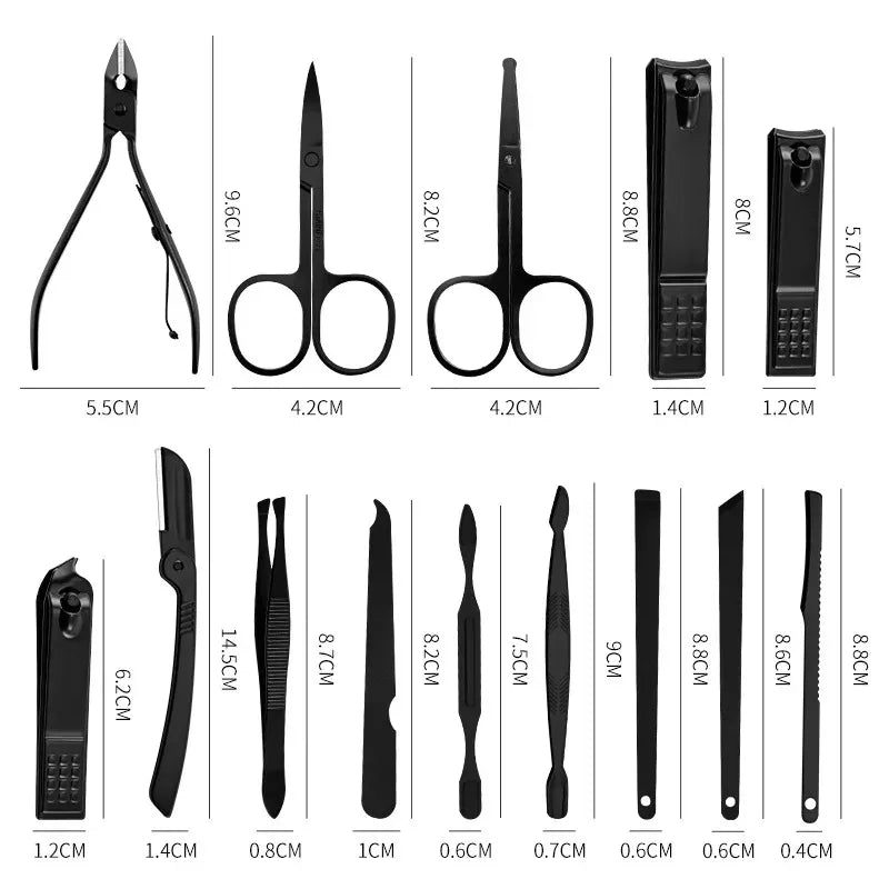 Stainless Steel Nail Clipper Set – 8 to 24 Pcs Travel Kit