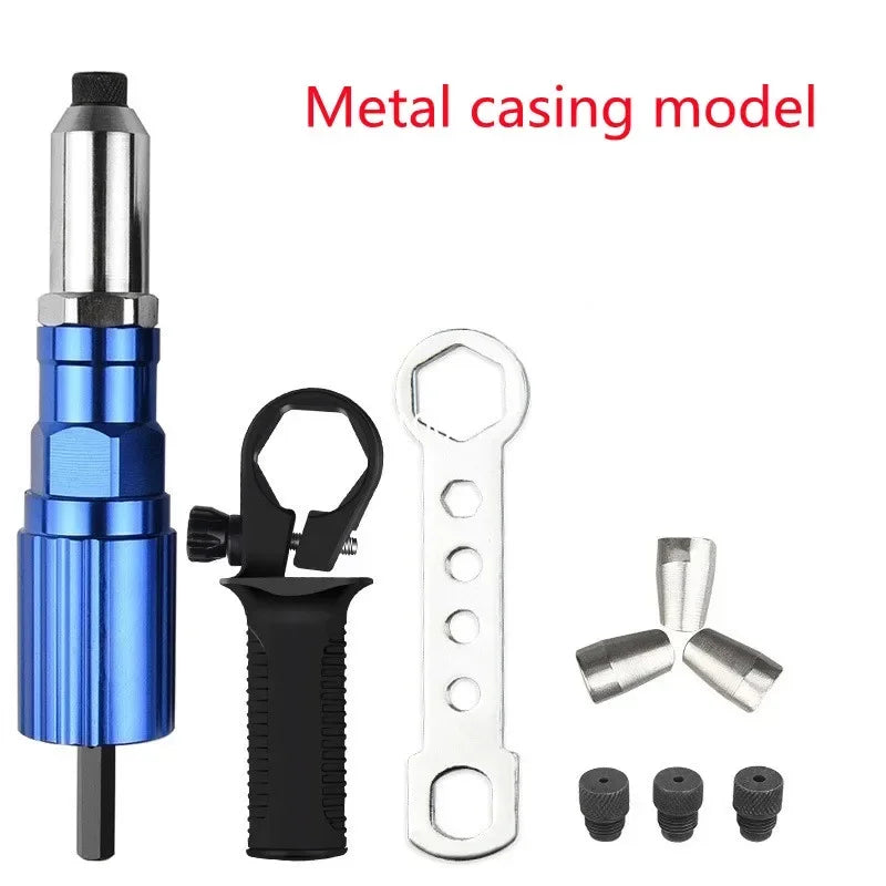 Electric Rivet Gun Adapter 2.4–4.8mm | Cordless Drill Tool