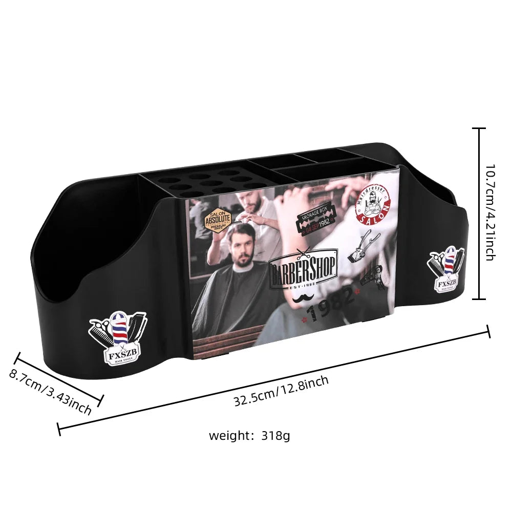 Salon Tool Organizer – Desktop Barber Storage Box for Scissors