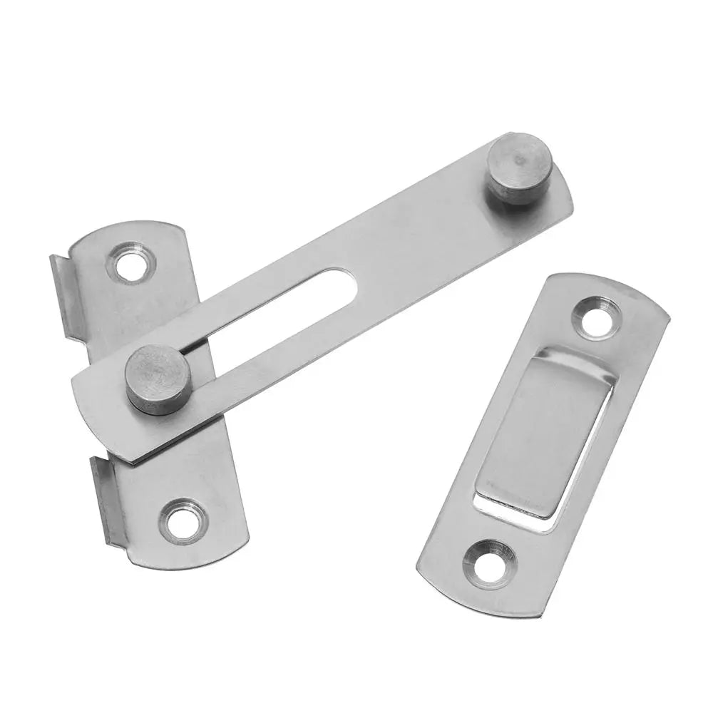 Stainless Steel Straight Lock Buckle Security Hasp Door Bolt Cabinet