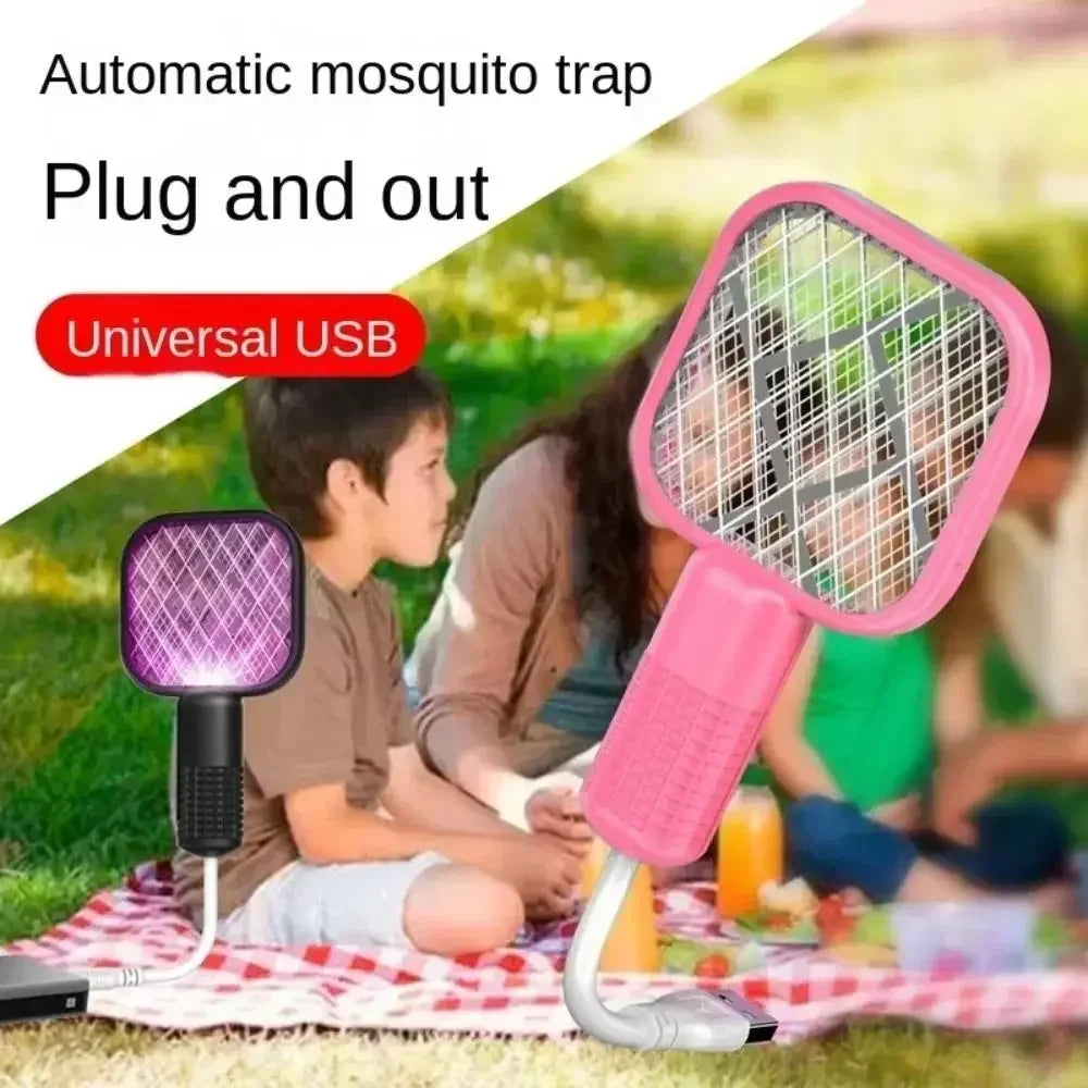 Rechargeable Electric Bug Zapper Swatter with UV Light
