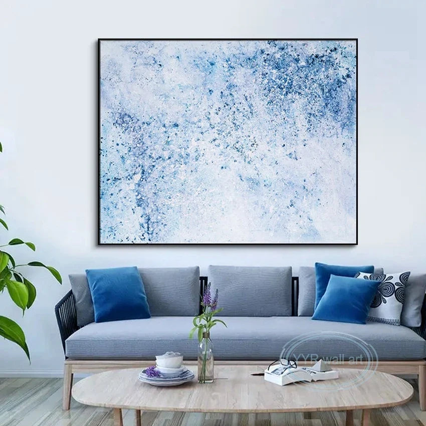 Hand-Painted Abstract Oil Painting Canvas Wall Art | Modern Décor