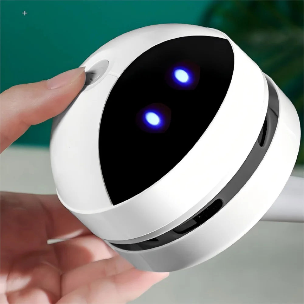 HOMEFISH Mini Desktop Vacuum Cleaner USB Rechargeable + Brush