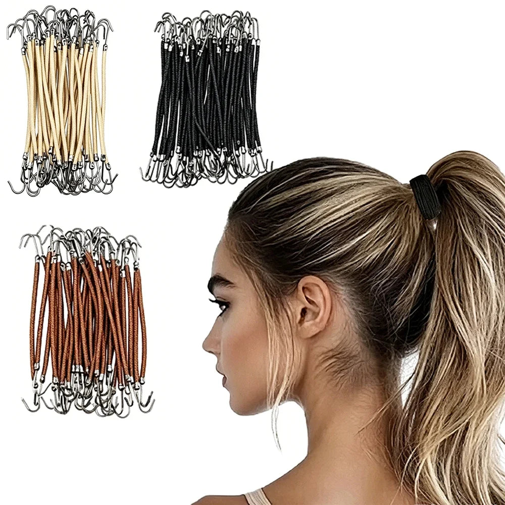 Women's Elastic Hook Ponytail Hair Ties & Bungee Bands