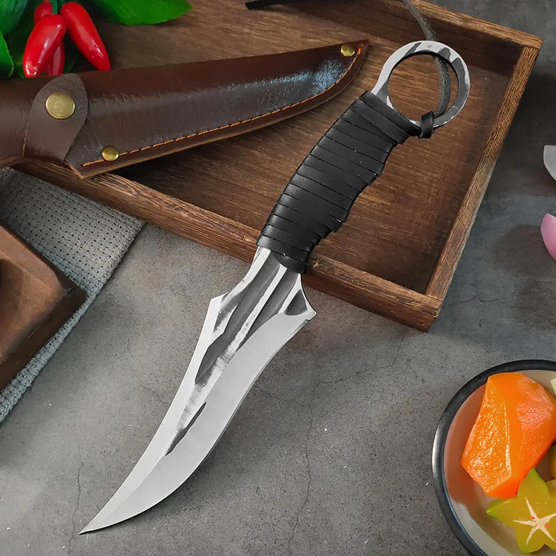 InLeung Hand-Forged Chef Knife & Meat Cleaver | 5Cr15Mov Steel