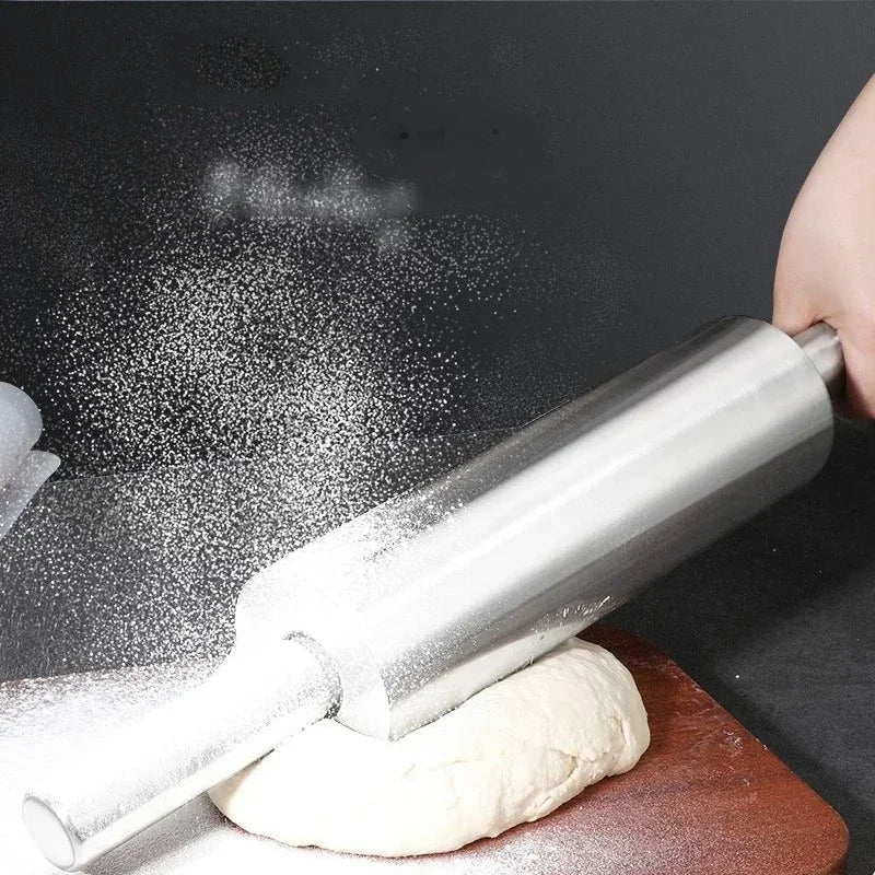 Stainless Steel Rolling Pin – Non-Stick Baking Dough Roller