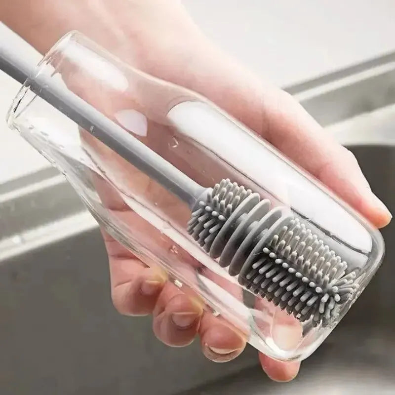 Long Handle Silicone Bottle Brush – Cup & Glass Cleaner