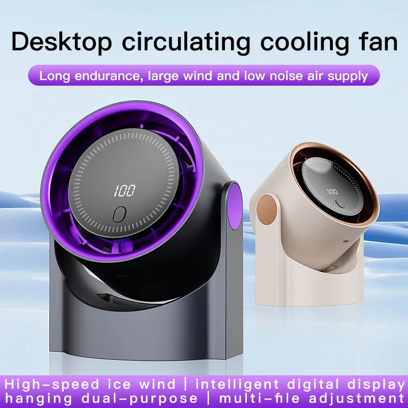 XMSJ Bladeless USB Desktop Fan – Silent & Portable | Wall Mount