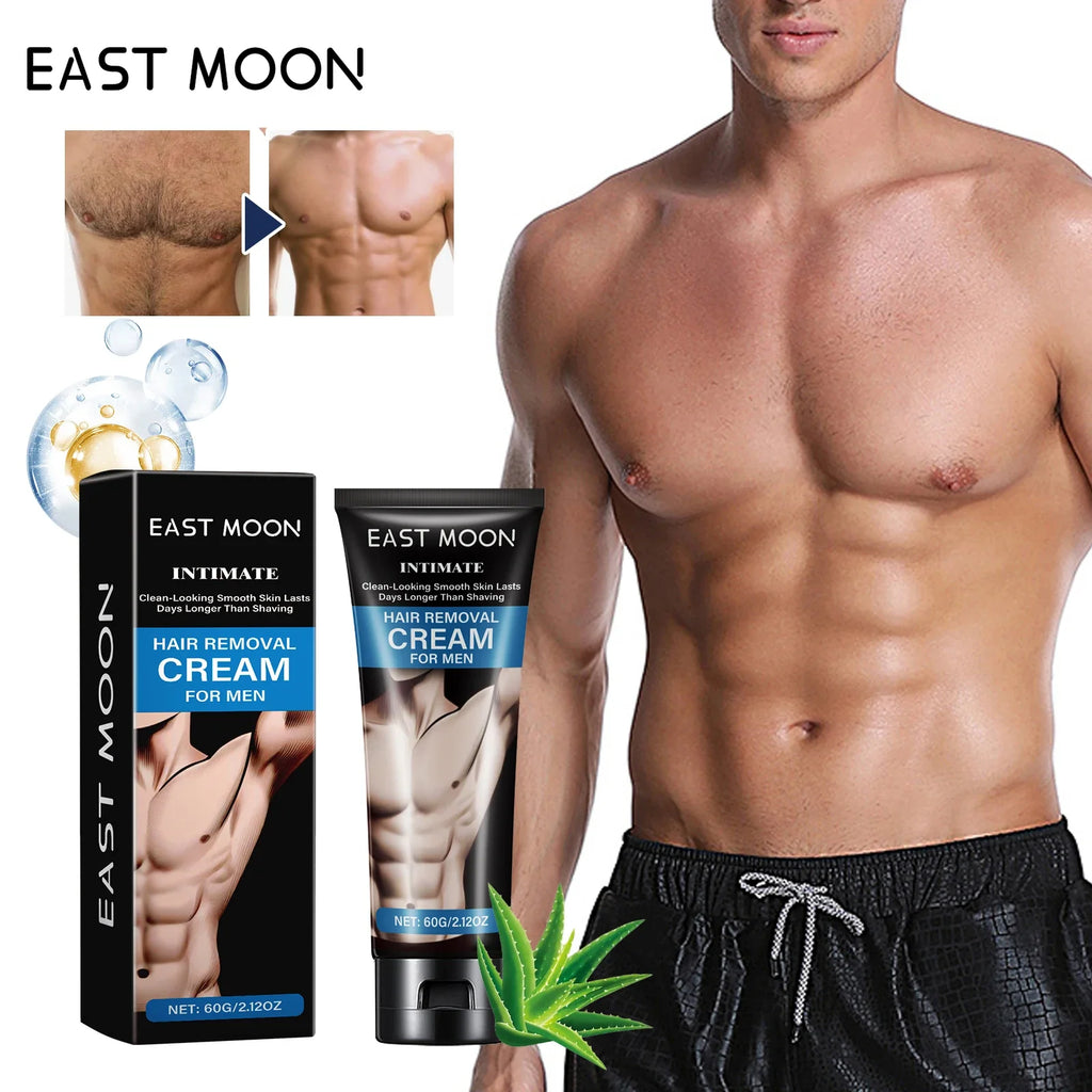 Men's Painless Depilatory Cream – Chest, Arm, Leg & Back | 60g