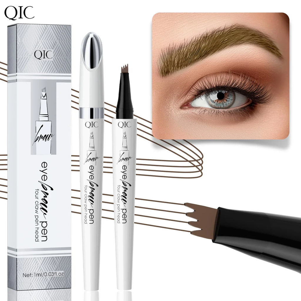 QIC 4-Tip Microblading Brow Pen – Waterproof & Long-Lasting