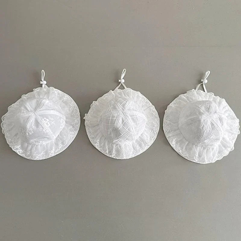 Baby Fisherman Sun Hat | Lace Cotton Infant Bucket Hat